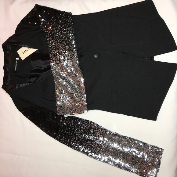 ❤❈ Gorgeous & Unique Black Blazer ❈❤ *NWT* - Picture 5 of 8